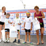 1.7.2016 Kielce. 27 Międzynarodowy Wyścig Kolarski Solidarności i Olimpijczyków. Finał 4 etapu. Dekoracja zwycięzców "mini wyścigu" / Wojciech Habdas / Radio Kielce