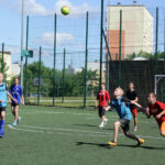20.7.2017 Kielce. Wakacje z futbolem. Mecz Team JLB - FC Olympique / Wojciech Habdas / Radio Kielce