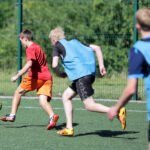 20.7.2017 Kielce. Wakacje z futbolem. Mecz Team JLB - FC Olympique / Wojciech Habdas / Radio Kielce