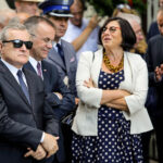 04.07.2016 Kielce. Prezydent Andrzej Duda złożył kwiaty pod kamienicą Planty 7/9 / Wojciech Habdas / Radio Kielce