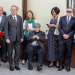 04.07.2016 Kielce. Prezydent Andrzej Duda złożył kwiaty pod kamienicą Planty 7/9 / Wojciech Habdas / Radio Kielce