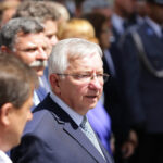 04.07.2016 Kielce. Prezydent Andrzej Duda złożył kwiaty pod kamienicą Planty 7/9 / Wojciech Habdas / Radio Kielce