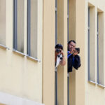 04.07.2016 Kielce. Prezydent Andrzej Duda złożył kwiaty pod kamienicą Planty 7/9 / Wojciech Habdas / Radio Kielce