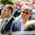 04.07.2016 Kielce. Prezydent Andrzej Duda złożył kwiaty pod kamienicą Planty 7/9 / Wojciech Habdas / Radio Kielce