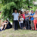 04.07.2016 Kielce. Prezydent Andrzej Duda złożył kwiaty pod kamienicą Planty 7/9 / Wojciech Habdas / Radio Kielce