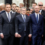 04.07.2016 Kielce. Prezydent Andrzej Duda złożył kwiaty pod kamienicą Planty 7/9 / Wojciech Habdas / Radio Kielce