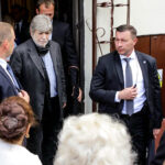 04.07.2016 Kielce. Prezydent Andrzej Duda złożył kwiaty pod kamienicą Planty 7/9 / Wojciech Habdas / Radio Kielce