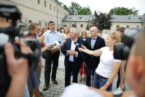 12.07.2016. Konferencja Prawa i Sprawiedliwości na Wzgórzu Zamkowym / Wojciech Habdas / Radio Kielce