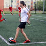 12.7.2016 Kielce. Wakacje z futbolem. Mecz Hulaj Dusze - Drużyna Actimela / Wojciech Habdas / Radio Kielce