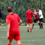 12.7.2016 Kielce. Wakacje z futbolem. Mecz Hulaj Dusze - Drużyna Actimela / Wojciech Habdas / Radio Kielce