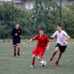 12.7.2016 Kielce. Wakacje z futbolem. Mecz Hulaj Dusze - Drużyna Actimela / Wojciech Habdas / Radio Kielce