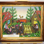 15.7.2016 Kielce. Kolory wyobraźni - malarstwo Eugeniusza Brożka w Dworku Laszczyków / Wojciech Habdas / Radio Kielce