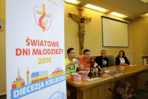 18.07.2016 Konferencja prasowa organizatorów Światowych Dni Młodzieży w Kielcach / Wojciech Habdas / Radio Kielce