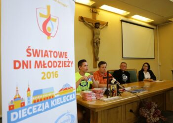 18.07.2016 Konferencja prasowa organizatorów Światowych Dni Młodzieży w Kielcach / Wojciech Habdas / Radio Kielce