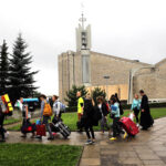 19.7.2016 Kielce. Pielgrzymi z Ukrainy dotarli do Kielc. / Wojciech Habdas / Radio Kielce