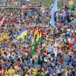 26.07.2016. Inauguracja Światowych Dni Młodzieży. Msza święta na krakowskich Błoniach / Wojciech Habdas / Radio Kielce