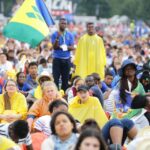 26.07.2016. Inauguracja Światowych Dni Młodzieży. Msza święta na krakowskich Błoniach / Wojciech Habdas / Radio Kielce