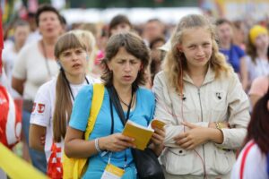 26.07.2016. Inauguracja Światowych Dni Młodzieży. Msza święta na krakowskich Błoniach / Wojciech Habdas / Radio Kielce