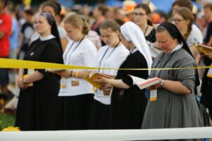 26.07.2016. Inauguracja Światowych Dni Młodzieży. Msza święta na krakowskich Błoniach / Wojciech Habdas / Radio Kielce