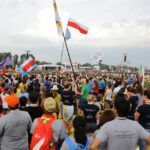 26.07.2016. Inauguracja Światowych Dni Młodzieży. Msza święta na krakowskich Błoniach / Wojciech Habdas / Radio Kielce