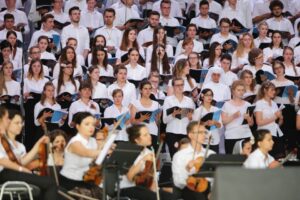 26.07.2016. Inauguracja Światowych Dni Młodzieży. Msza święta na krakowskich Błoniach / Wojciech Habdas / Radio Kielce