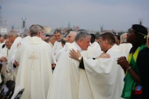 26.07.2016. Inauguracja Światowych Dni Młodzieży. Msza święta na krakowskich Błoniach / Wojciech Habdas / Radio Kielce