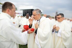 26.07.2016. Inauguracja Światowych Dni Młodzieży. Msza święta na krakowskich Błoniach / Wojciech Habdas / Radio Kielce