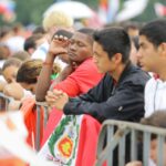 26.07.2016. Inauguracja Światowych Dni Młodzieży. Msza święta na krakowskich Błoniach / Wojciech Habdas / Radio Kielce