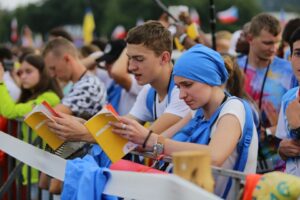 26.07.2016. Inauguracja Światowych Dni Młodzieży. Msza święta na krakowskich Błoniach / Wojciech Habdas / Radio Kielce