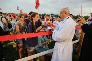 26.07.2016. Inauguracja Światowych Dni Młodzieży. Msza święta na krakowskich Błoniach / Wojciech Habdas / Radio Kielce