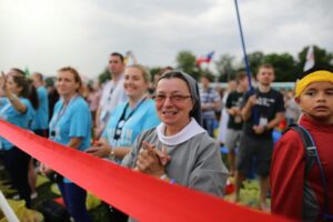 26.07.2016. Inauguracja Światowych Dni Młodzieży. Msza święta na krakowskich Błoniach / Wojciech Habdas / Radio Kielce