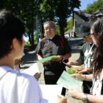 21.07.2016 Pielgrzymi z Kanady wzięli udział w Drodze Krzyżowe z Nowej Słupi na Święty Krzyż / Wojciech Habdas / Radio Kielce