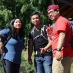 21.07.2016 Pielgrzymi z Kanady wzięli udział w Drodze Krzyżowe z Nowej Słupi na Święty Krzyż / Wojciech Habdas / Radio Kielce