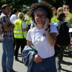 21.07.2016 Pielgrzymi z Kanady wzięli udział w Drodze Krzyżowe z Nowej Słupi na Święty Krzyż / Wojciech Habdas / Radio Kielce