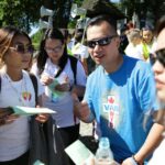 21.07.2016 Pielgrzymi z Kanady wzięli udział w Drodze Krzyżowe z Nowej Słupi na Święty Krzyż / Wojciech Habdas / Radio Kielce