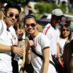 21.07.2016 Pielgrzymi z Kanady wzięli udział w Drodze Krzyżowe z Nowej Słupi na Święty Krzyż / Wojciech Habdas / Radio Kielce