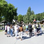 21.07.2016 Pielgrzymi z Kanady wzięli udział w Drodze Krzyżowe z Nowej Słupi na Święty Krzyż / Wojciech Habdas / Radio Kielce