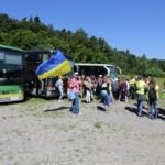21.07.2016 Pielgrzymi z Kanady wzięli udział w Drodze Krzyżowe z Nowej Słupi na Święty Krzyż / Wojciech Habdas / Radio Kielce