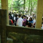 21.07.2016 Pielgrzymi z Kanady wzięli udział w Drodze Krzyżowe z Nowej Słupi na Święty Krzyż / Wojciech Habdas / Radio Kielce