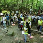 21.07.2016 Pielgrzymi z Kanady wzięli udział w Drodze Krzyżowe z Nowej Słupi na Święty Krzyż / Wojciech Habdas / Radio Kielce