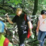 21.07.2016 Pielgrzymi z Kanady wzięli udział w Drodze Krzyżowe z Nowej Słupi na Święty Krzyż / Wojciech Habdas / Radio Kielce