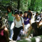 21.07.2016 Pielgrzymi z Kanady wzięli udział w Drodze Krzyżowe z Nowej Słupi na Święty Krzyż / Wojciech Habdas / Radio Kielce