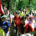 21.07.2016 Pielgrzymi z Kanady wzięli udział w Drodze Krzyżowe z Nowej Słupi na Święty Krzyż / Wojciech Habdas / Radio Kielce