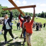 21.07.2016. Pielgrzymi Światowych Dni Młodzieży na Świętym Krzyżu / Wojciech Habdas / Radio Kielce