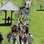 21.07.2016. Pielgrzymi Światowych Dni Młodzieży na Świętym Krzyżu / Wojciech Habdas / Radio Kielce