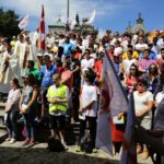 21.07.2016. Pielgrzymi Światowych Dni Młodzieży na Świętym Krzyżu / Wojciech Habdas / Radio Kielce