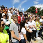 21.07.2016. Pielgrzymi Światowych Dni Młodzieży na Świętym Krzyżu / Wojciech Habdas / Radio Kielce