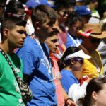 21.07.2016. Pielgrzymi Światowych Dni Młodzieży na Świętym Krzyżu / Wojciech Habdas / Radio Kielce