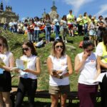 21.07.2016. Pielgrzymi Światowych Dni Młodzieży na Świętym Krzyżu / Wojciech Habdas / Radio Kielce