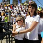 21.07.2016. Pielgrzymi Światowych Dni Młodzieży na Świętym Krzyżu / Wojciech Habdas / Radio Kielce